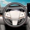 New Round Car Steering Wheel Cover For Toyota bZ7 BZ7 2025 2026 UltraThin Leather Anti Scratch Non-slip Interior Accessories