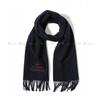 Vivienne Westwood Logo Embroidery 81030007 W00q7 K410 Wool Muffler Shawl