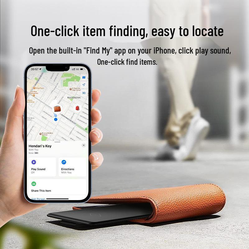 GPS Bluetooth Tracker: Anti-Lost Device for Wallets, Luggage, and Documents - AirTag Alternative.