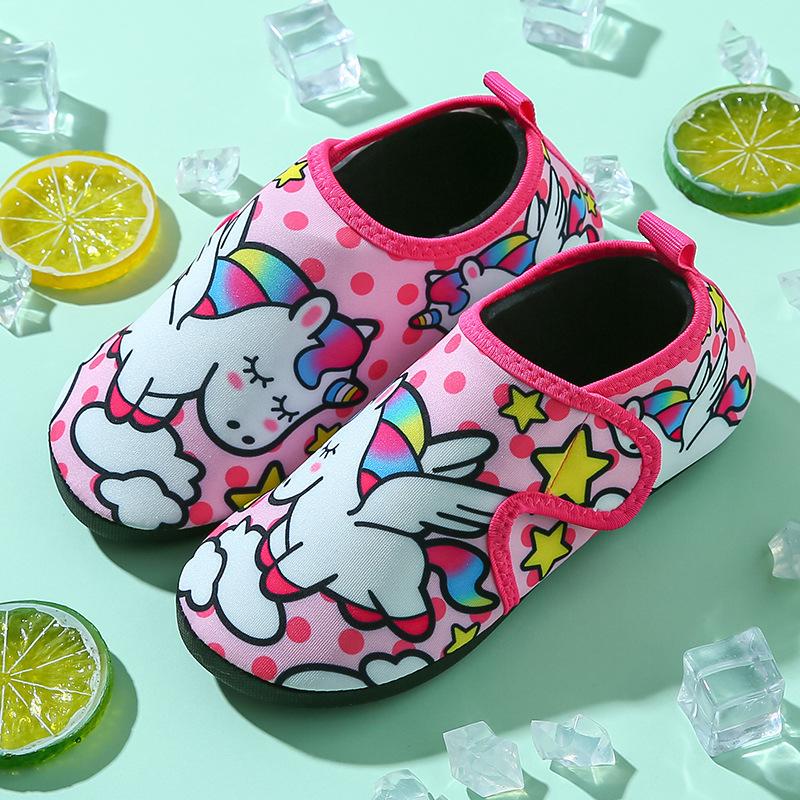 Детская пляжная обувь для дайвинга, снорклинга, плавания, для ходьбы по реке, с нескользящей подошвой, приморская обувь-носки для кожи, носки, обувь для аквапарка