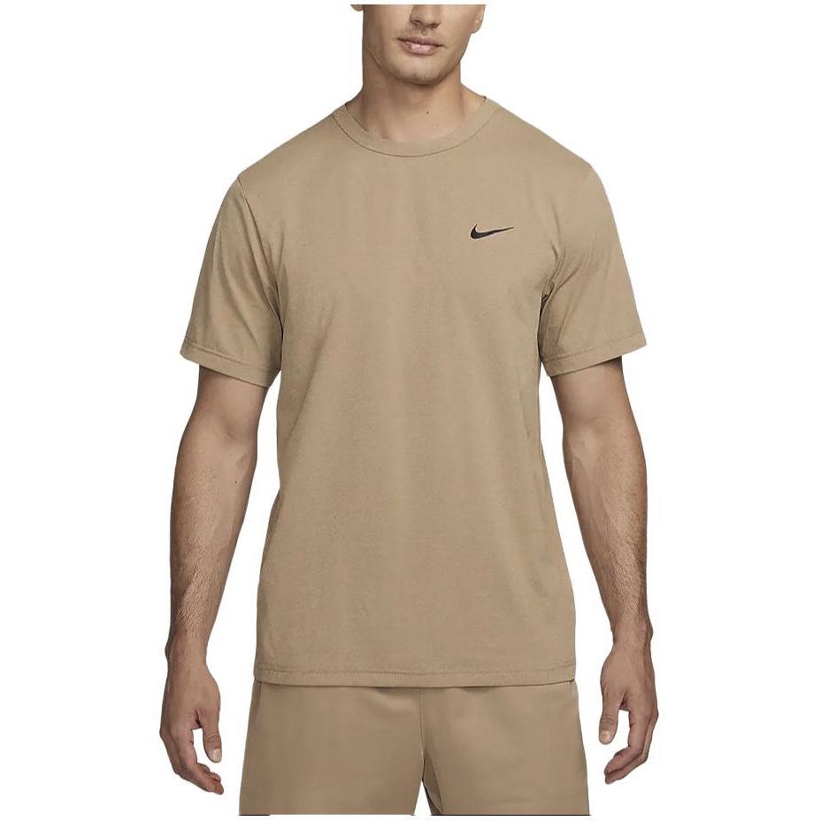 Nike Dri-FIT UV Hyverse однотонная быстросохнущая футболка с круглым вырезом и короткими рукавами, мужские топы цвета хаки, DV9840-247