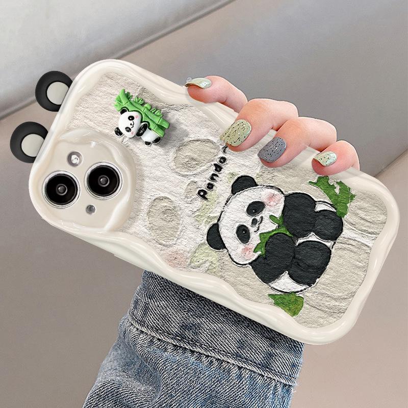Подходит для Apple 14promax Чехол для мобильного телефона iPhone 13 Cute Bamboo Panda 12mini Силиконовый мягкий чехол с защитой от падения