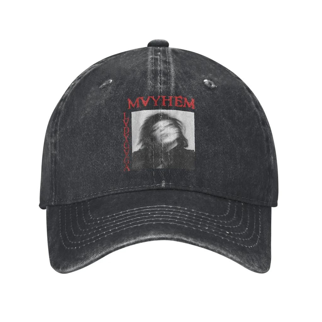Washed Baseball Cap Lady Gaga Mayhem Album 2025 Summer Hip Hop Hats For Men Adult y2k Funny Outdoor Gym Sun Snapback Cap