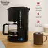 Elegance Set Cafetière à Filtre 10 Tasses Café+ Mousseur à Lait Électrique Briebe SKT1188BLK 1000W Noir