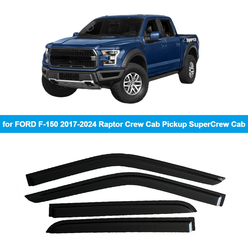 Дефлекторы окон (ветровики) для Ford F-250 Super Duty 2017-2025 Crew Cab