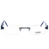 Guess  Gu 1630 Bl 52mm Unisex Rimless Eyeglasses 52mm Blue