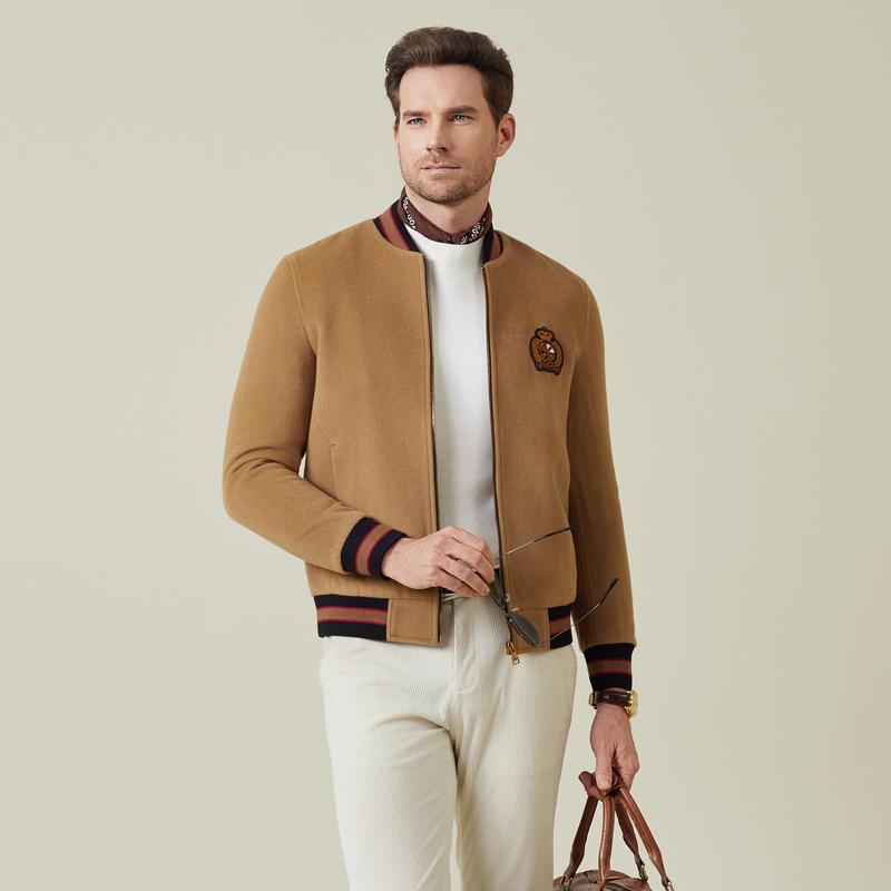 [Wool] Men's baseball collar jacket jacket for autumn and winter 2025