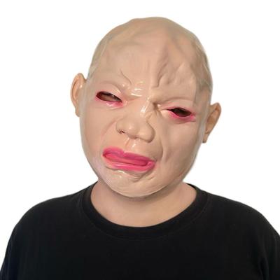 [ShuaWdk] Смешная маска для младенцев, резиновый косплей-реквизит для костюмированных вечеринок и дней рождений (Плачущая кукла)