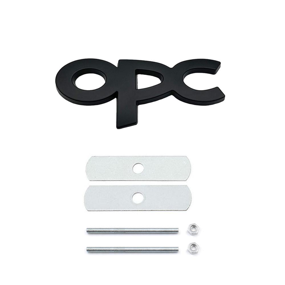 AAAYV1 OPC Line Emblem Front Grille Badge Tail Stickers Logo For Opel Astra G H J K F Corsa D Zafira B Insignia Mokka Regal Accessories