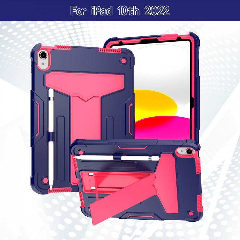 IPad 11th Gen Case With T-Shaped Stand Support Full Coverage Shockproof Silicone Cover 10th 10.9 Inch