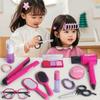 9/13/17Pcs Straight Hair Stick Hair Dryer and Haircut Toy Kit  Styling Accessories