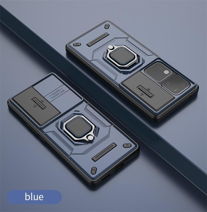 Броня противоударный чехол для Vivo V30 Pro Защитный чехол Кольцо Магнитный автомобильный держатель Coque Fundas Capa