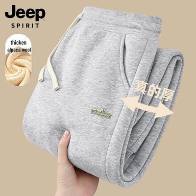 Мужские зимние сужающиеся спортивные штаны JEEP SPIRIT с флисовой подкладкой