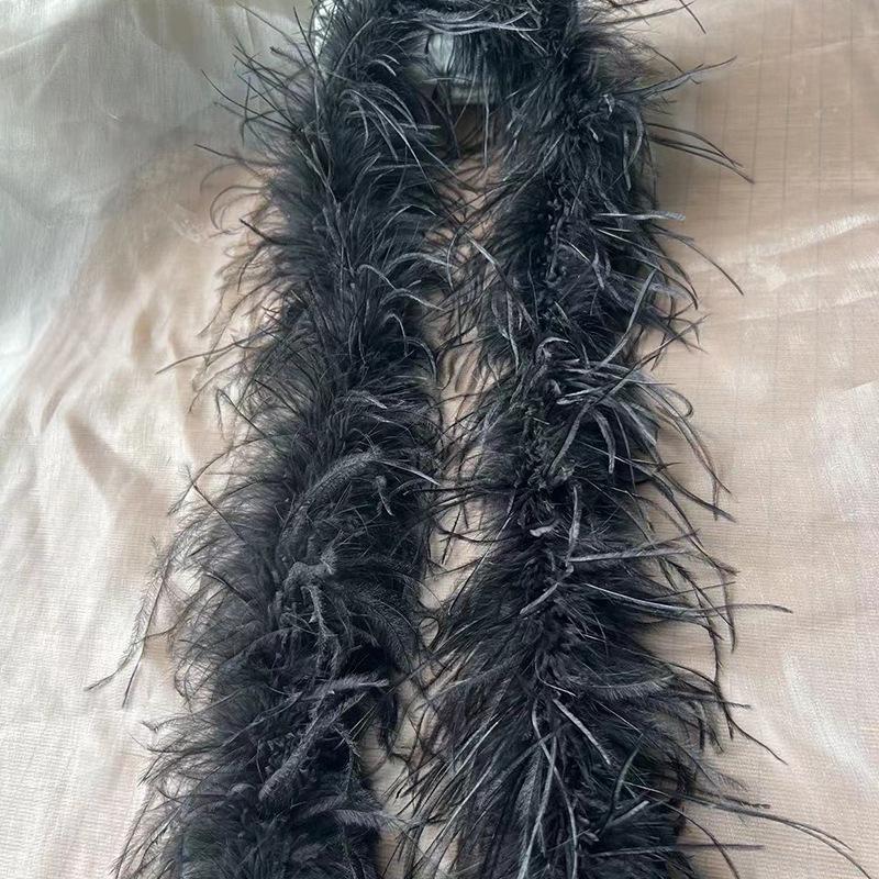 Ostrich Feather Strips and Headdresses: Perfect for Evening Gowns, Wedding Dresses, and Clothing Decoration