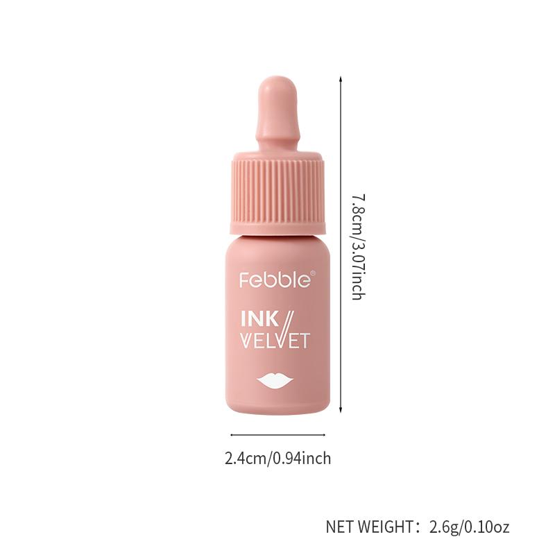 Febble 12 Цветов Чернильный Блеск для Губ Матовый Нюдовый Бархатный Жидкая Помада Многофункциональная Стойкая Косметика для Губ для Женщин и Девушек