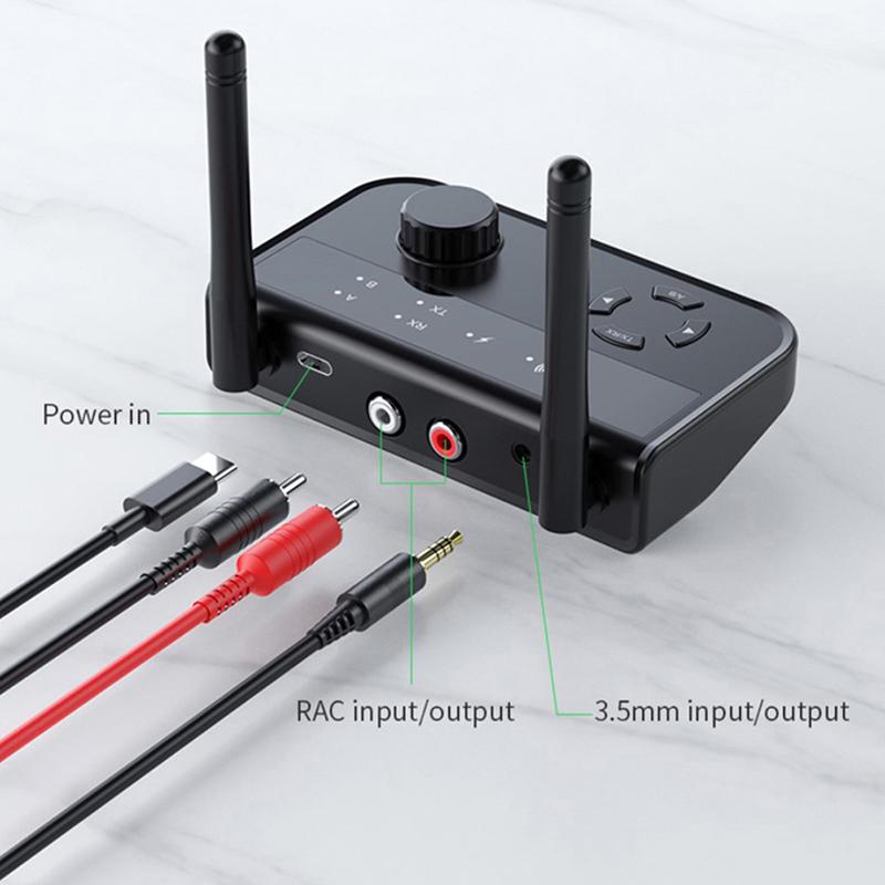 3D Стерео Bluetooth 5.3 Приемник 3,5 мм Aux Аналоговый Цифровой Аудио Сигнал Выход Беспроводной Адаптер Для Автомобильной Колонки