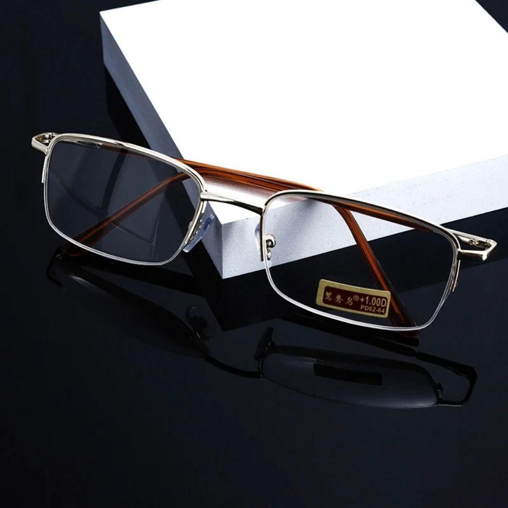 Eye Protection Square Eyeglasses Metal Hyperopia Glasses Elegant Presbyopic Eyewear Men Women