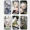 Kal'tsit Анимированный Игровой A-Arknights Чехол для Телефона Для IPhone 17 Air 16 15 14 13 Pro Max 11 12 Черный Силиконовый Чехол