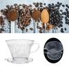 Многоразовый кофейный фильтр-капельница, смоляной фильтр для кофе pour over, воронка-фильтр для заваривания кофе бариста, 1-4 чашки