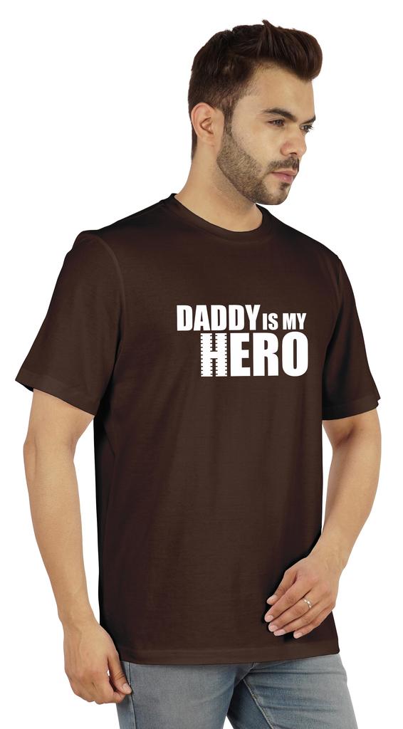 Inkmeso Футболка с графическим принтом для мужчин Футболка Daddy Is My Hero Футболка из джерси Футболка ко Дню отца