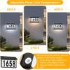 Solar Address Sign, Lighted House Numbers for Outside With Stake, Wall Mounted or In Ground Solar Address Numbers for Yard Garden Street Home