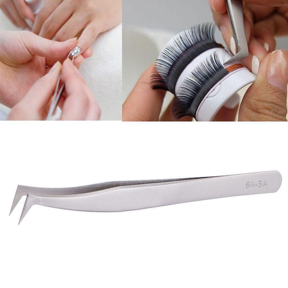 Useful Beauty Professional Fashion Stainless Steel False Eyelash Tweezer 3D 6D Volume Curved