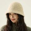 1 шт. Теплая зимняя уличная теплая шляпа-ведро для женщин, повседневная однотонная ветрозащитная повседневная панама классическая
