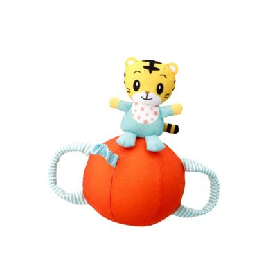 Kodomo Challenge Shimajiro Неваляшка-погремушка Развивающая игрушка для младенцев, издает звуки, помогает малышам переворачиваться и ползать, Мягкая, Возраст 0+