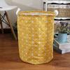 Collapsible Storage Basket Waterproof Printed Multi-purpose Sundries Clothes Basket Household Supplies