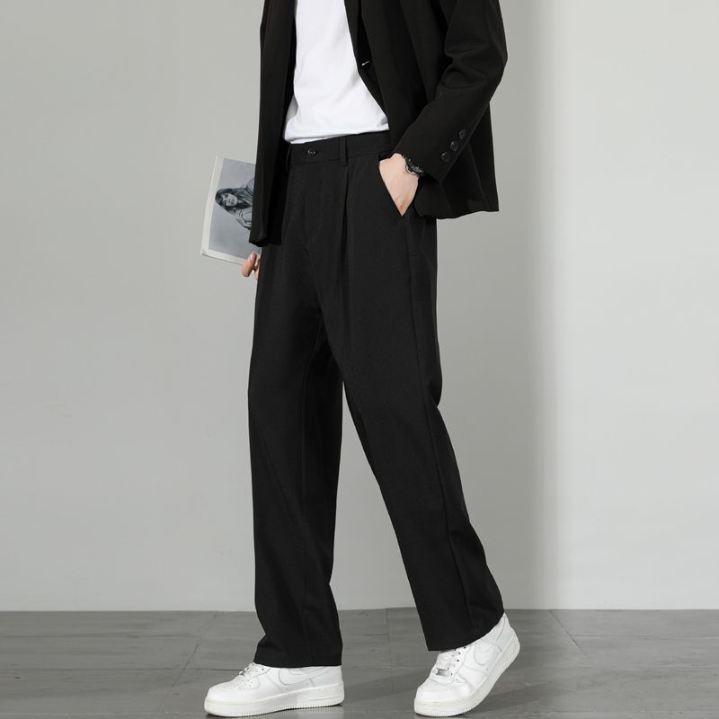 Мужские повседневные брюки свободного покроя 5XL, офисная официальная одежда, пиджаки, брюки для мужчин, уличная модная одежда, прямые брюки