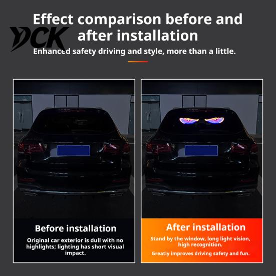 Plug-in Car LED Light Eyes Light, USB Powered Atmosphere Lamp, Multi-mode High Brightness Decor Dynamic Display Decorative for SUV Truck