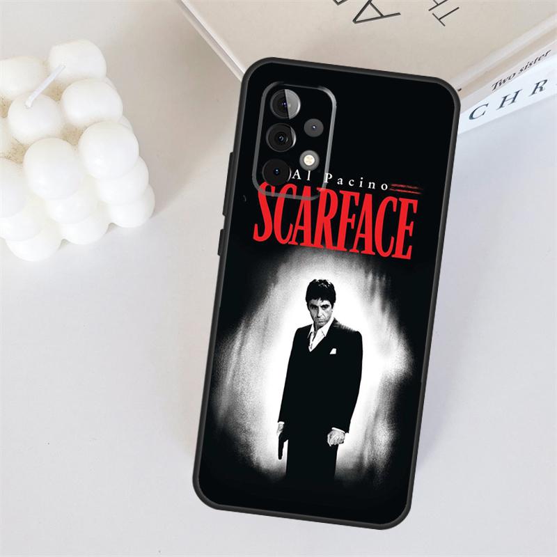 Чехол для телефона Samsung Galaxy A53 A33 A55 A35 A15 A22 A32 A52 A54 A34 A14 A56 A36 A26 A16 A05 A06 с изображением фильма Лицо со шрамом 1983