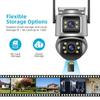 4K 8MP Dual Lens Dual Screen PTZ Camera Wifi IP Camera 8MP HD Security CCTV Video Survival Camera Auto Tracking iCsee P2P