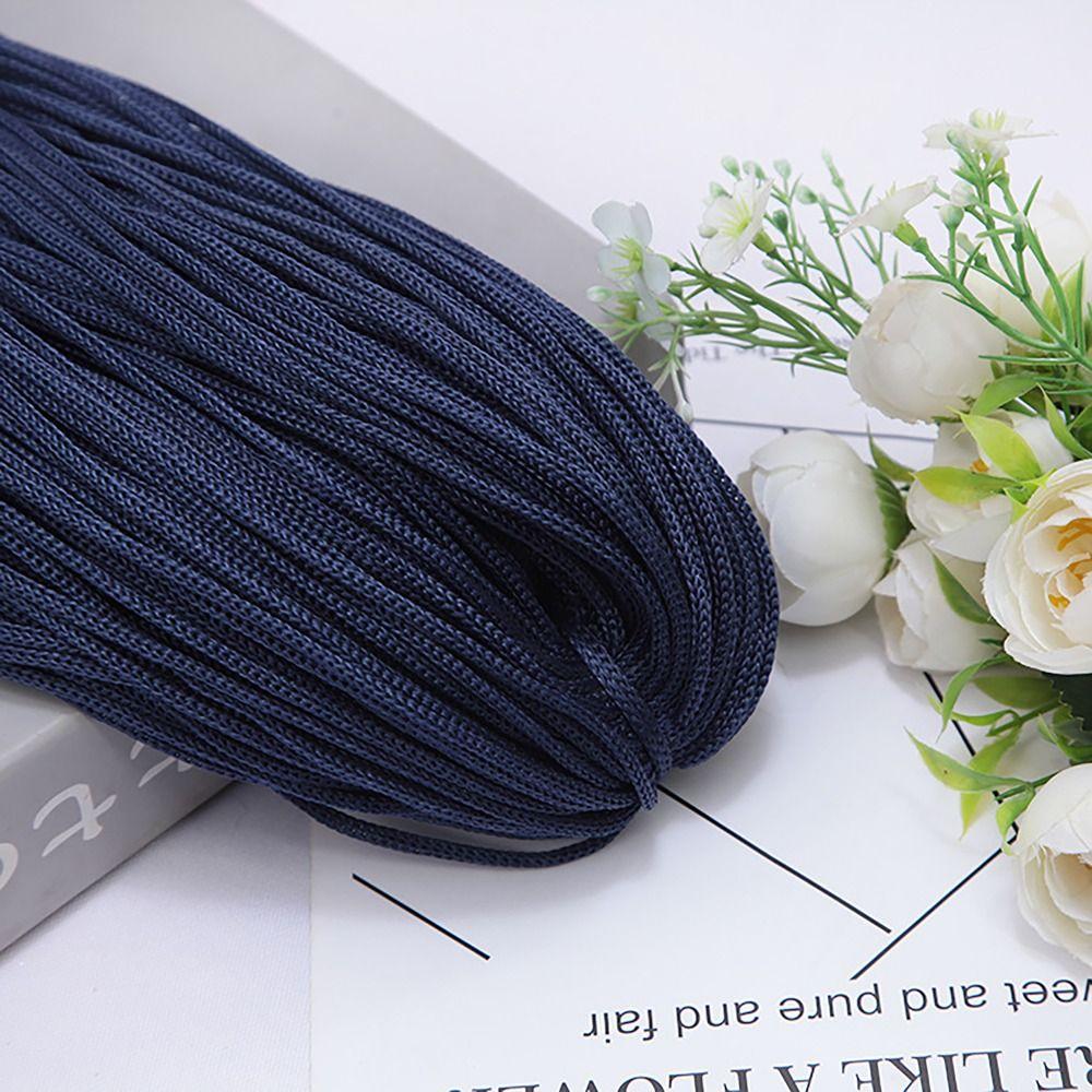 Textured 200M 3mm DIY Macrame Rope Hand-Woven Hat Bag Shoe Doll Nylon Cord Hollow Line Handicrafts Thread