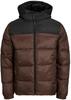 Демисезонная куртка Jack & Jones Jjetoby Puffer Hood SN (12235859) seal brown
