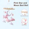 Baby Cloud Mobile for Crib Handmade Felt Nursery Decor with Stars Moon