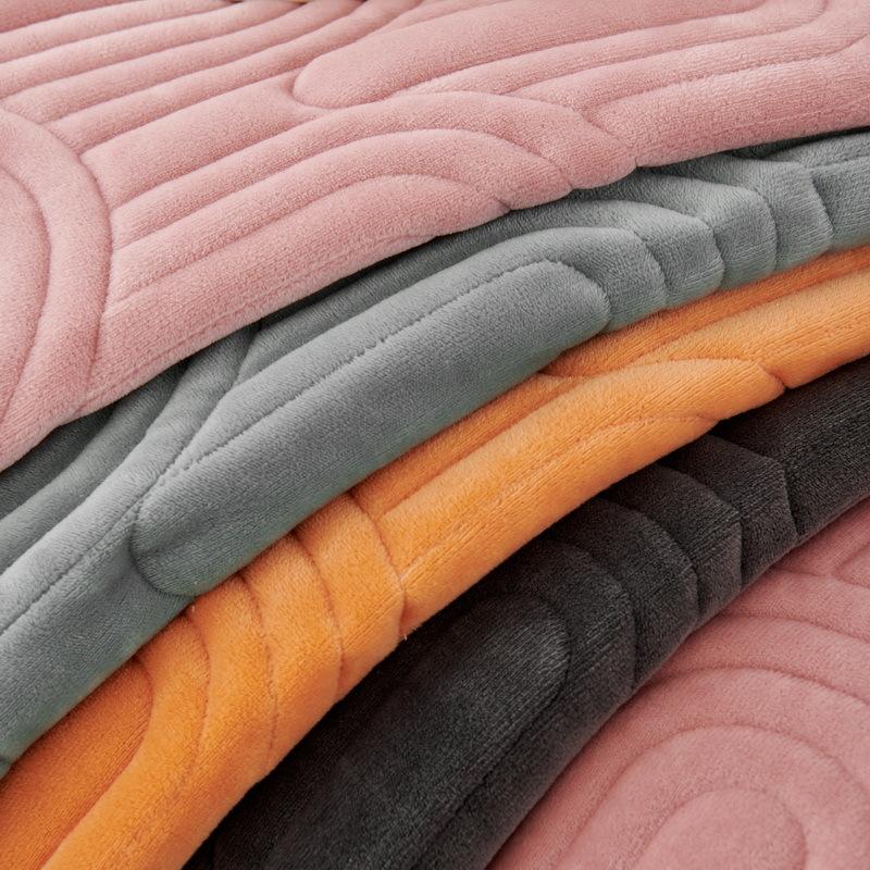 Подушка для дивана из кристального бархата, утолщенная вышитая наволочка для дивана, современный простой однотонный нескользящий чехол для дивана