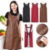PU Bib Apron Sleeveless Cooking Apron New Work Apron  Kitchen Use