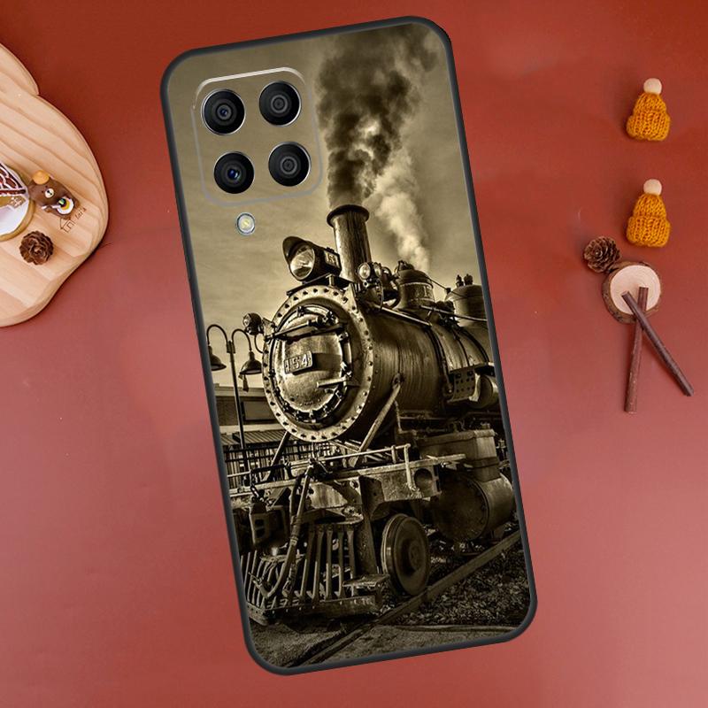 Train Steam Engine Case For Samsung Galaxy M32 M12 M52 M21 M31 M15 M55 M56 M36 M16 M06 M13 M33 M53 M14 M34 M54