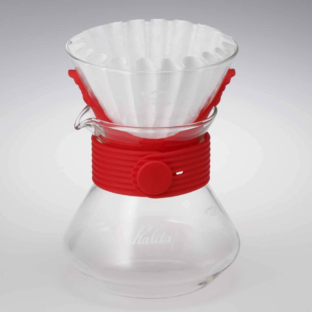 Kalita Набор для приготовления кофе на 2-4 персоны, Wave Style Up Red #185 Оборудование для приготовления кофе #35247 Для 2 персон, Для 4 персон, Для 2 чашек, Для 4 чашек, Капельное