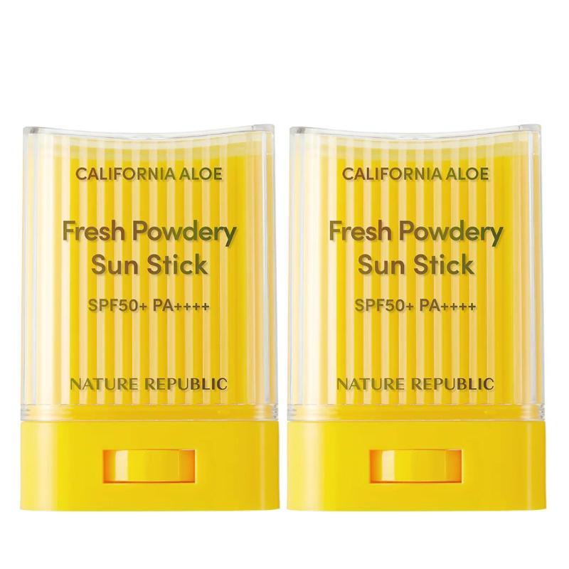 California Aloe Fresh Powdery Sun Stick SPF50+ PA++++ Value Set (24g x 2)