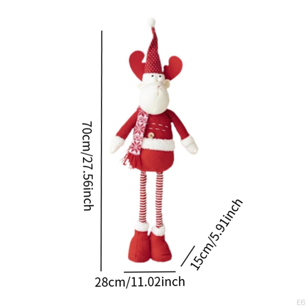 Рождественское украшение кукольный орнамент выдвижные ноги милый рождественский декор скульптура для офиса