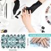 10/12 Sheets Full Cover Nail Stickers Self-Adhesive Nail Polish Gel Decals with Nail File DIY Creative Nail Art Sticker Decor