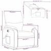VidaXL Fauteuil inclinable de massage électrique gris similicuir 3204910