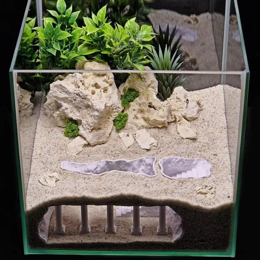 Прочная пещера, форма пещеры, аквариумная пещера, дом для укрытия, 3D-печать, искусственная римская колонна, декор для акваскейпинга, декор для аквариума