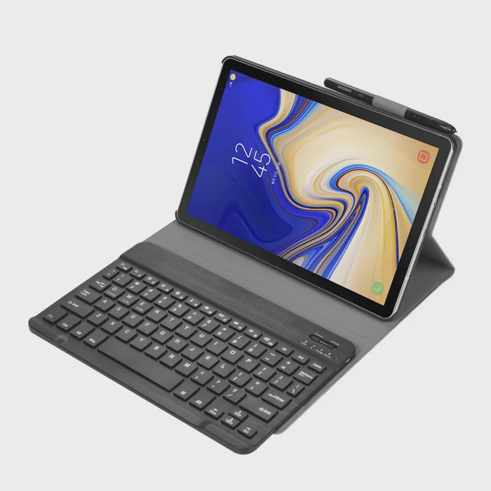 Чехол-клавиатура Bluetooth для Samsung Tab A 10.1" T510 из раздельной кожи, ультратонкий дизайн