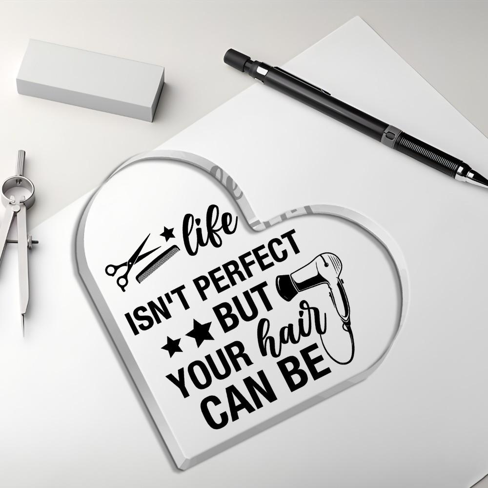 Hairstylist Heart Plaque - Appreciation Gift for Beauty Professionals