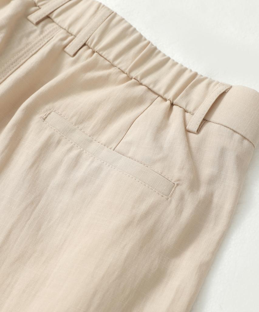 LXT Lyocell Cotton Linen Side Pintuck Pants
