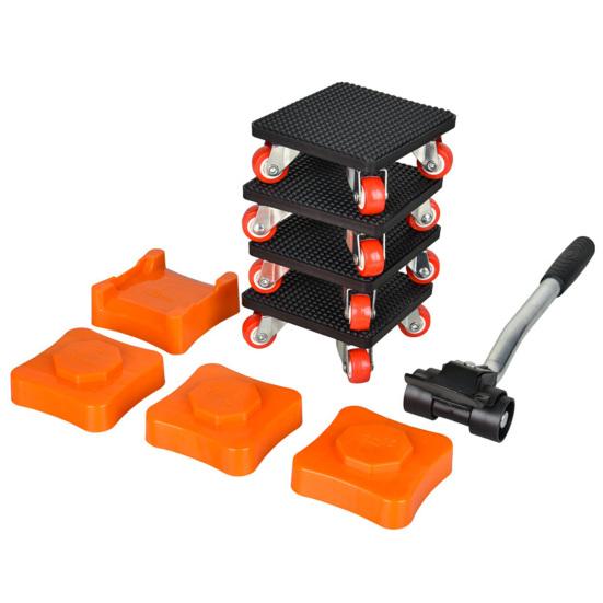 1 комплект подъемного инструмента для мебели с ломом, подъемный блок, тяжелый подъемный механизм для мебели с колесами, тележка для перемещения мебели, слайдер