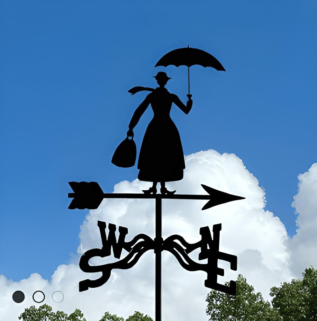 Декоративный железный флюгер - наружное украшение для металлической крыши